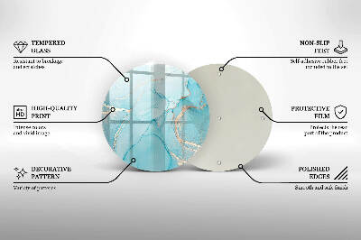 Síri gyertya alátét Kő absztrakció