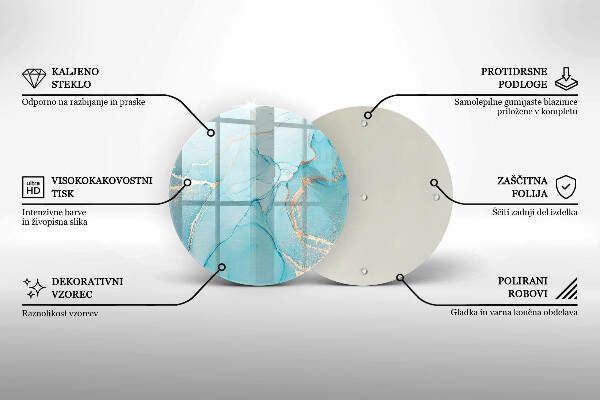 Síri gyertya alátét Kő absztrakció