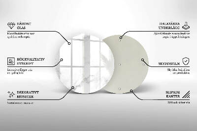 Üveg alátét gyertyákhoz Modern márvány