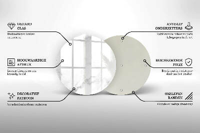 Üveg alátét gyertyákhoz Modern márvány