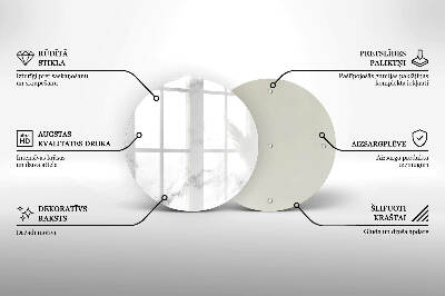 Üveg alátét gyertyákhoz Modern márvány