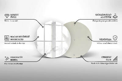 Üveg alátét gyertyákhoz Modern márvány