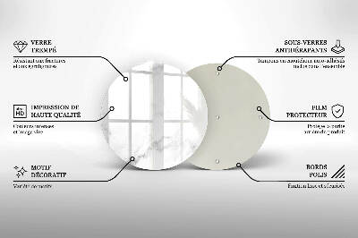 Üveg alátét gyertyákhoz Modern márvány