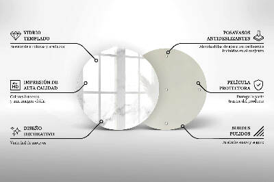 Üveg alátét gyertyákhoz Modern márvány
