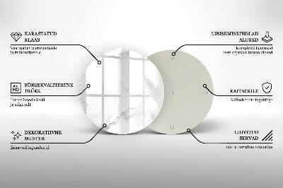 Üveg alátét gyertyákhoz Modern márvány