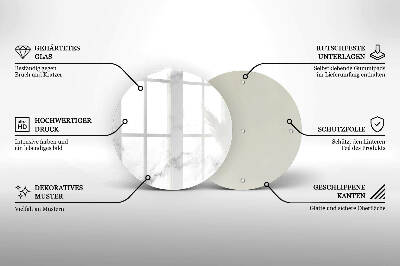 Üveg alátét gyertyákhoz Modern márvány
