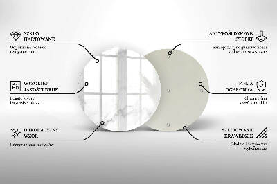 Üveg alátét gyertyákhoz Modern márvány