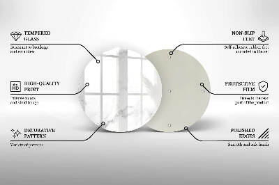 Üveg alátét gyertyákhoz Modern márvány