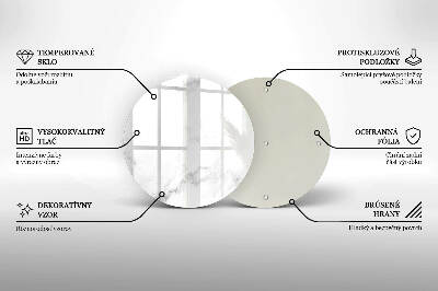 Üveg alátét gyertyákhoz Modern márvány