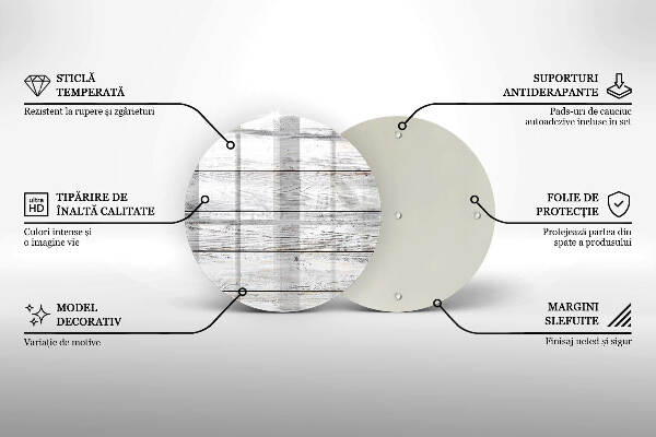 Síri gyertya alátét Világos fa táblák