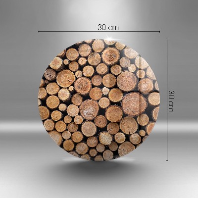 Üveg alátét gyertyákhoz Fatörzsek