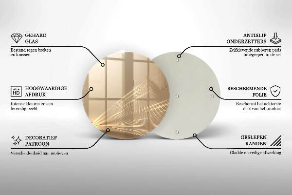 Síri gyertya alátét Modern absztrakció