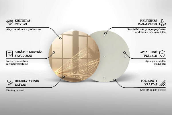 Síri gyertya alátét Modern absztrakció