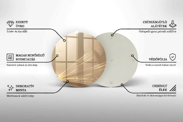 Síri gyertya alátét Modern absztrakció
