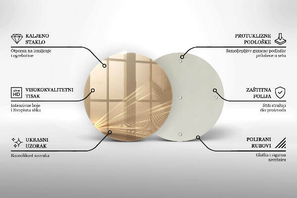 Síri gyertya alátét Modern absztrakció