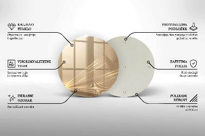 Síri gyertya alátét Modern absztrakció