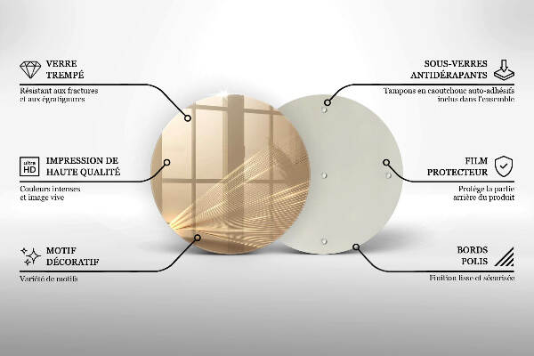 Síri gyertya alátét Modern absztrakció