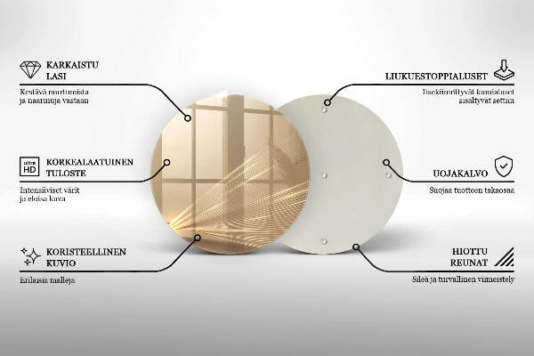 Síri gyertya alátét Modern absztrakció