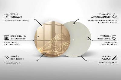 Síri gyertya alátét Modern absztrakció