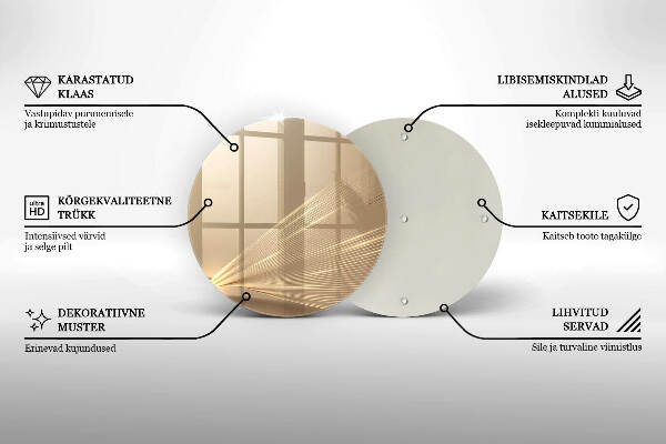 Síri gyertya alátét Modern absztrakció