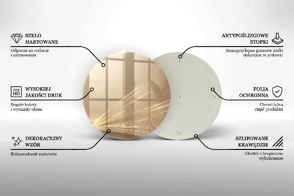 Síri gyertya alátét Modern absztrakció