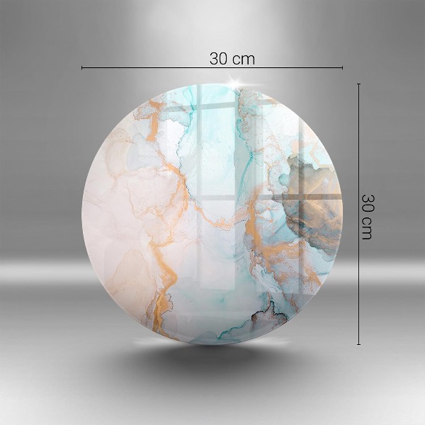 Üveg alátét gyertyákhoz Márvány absztrakció