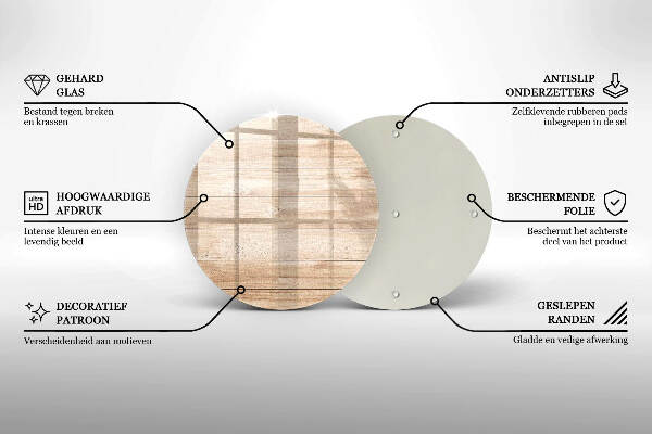 Síri gyertya alátét Fa táblák