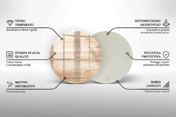Síri gyertya alátét Fa táblák