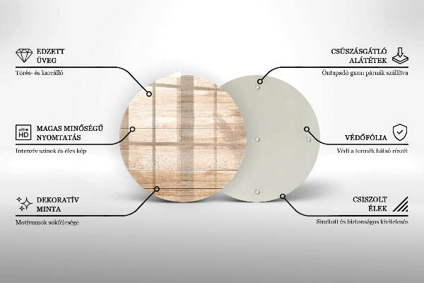 Síri gyertya alátét Fa táblák