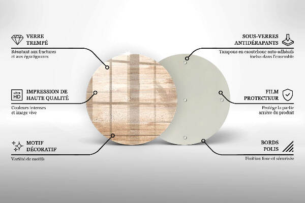 Síri gyertya alátét Fa táblák
