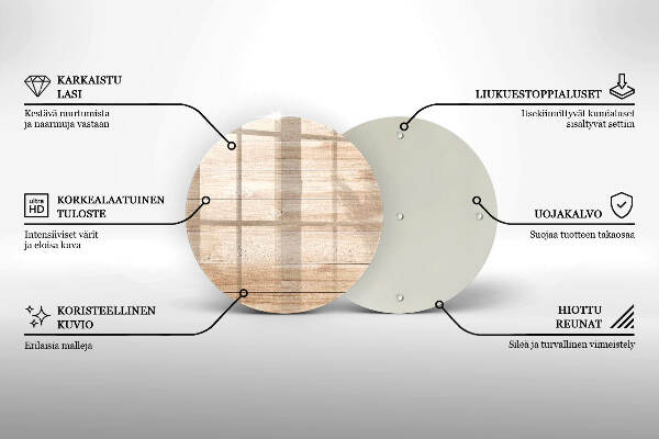 Síri gyertya alátét Fa táblák