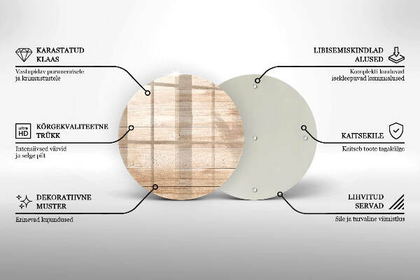 Síri gyertya alátét Fa táblák