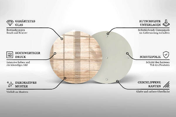 Síri gyertya alátét Fa táblák