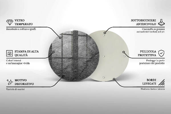 Üveg alátét gyertyákhoz Kő textúra