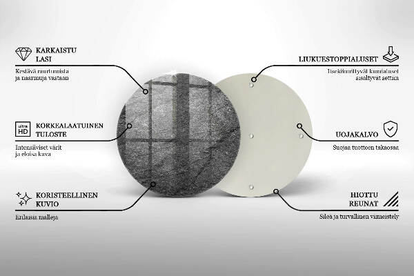 Üveg alátét gyertyákhoz Kő textúra