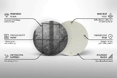 Üveg alátét gyertyákhoz Kő textúra