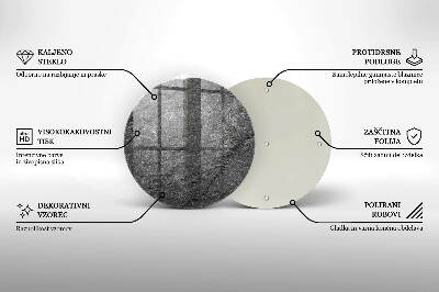 Üveg alátét gyertyákhoz Kő textúra