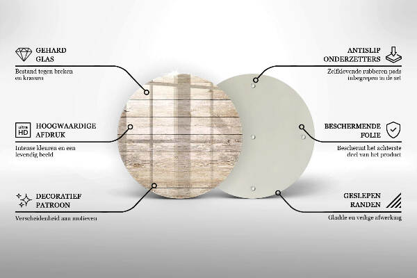 Síri gyertya alátét Fa táblák