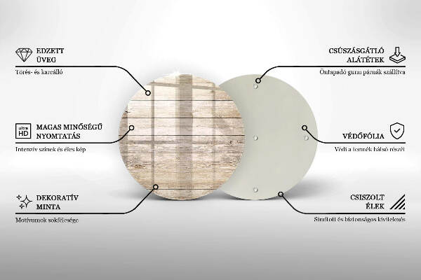 Síri gyertya alátét Fa táblák