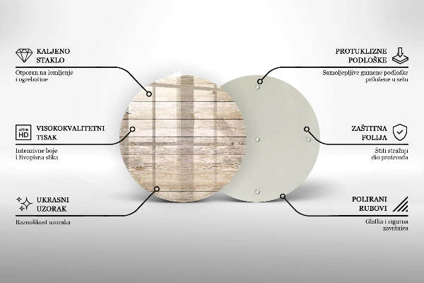 Síri gyertya alátét Fa táblák