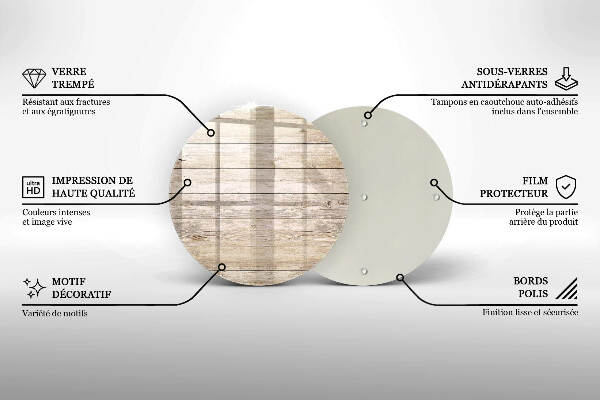 Síri gyertya alátét Fa táblák