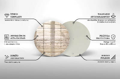 Síri gyertya alátét Fa táblák