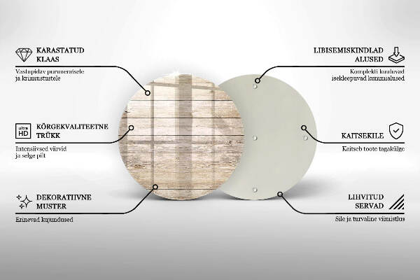 Síri gyertya alátét Fa táblák