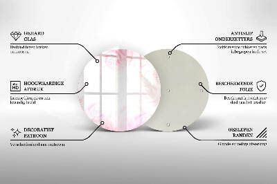 Üveg alátét gyertyákhoz Finom rózsák háttér