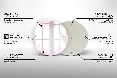 Üveg alátét gyertyákhoz Finom rózsák háttér