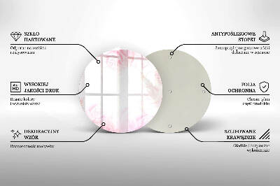 Üveg alátét gyertyákhoz Finom rózsák háttér