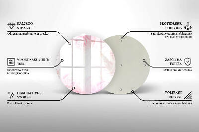 Üveg alátét gyertyákhoz Finom rózsák háttér