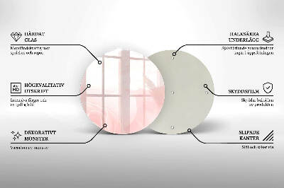 Síri gyertya alátét Pasztell rózsák háttér
