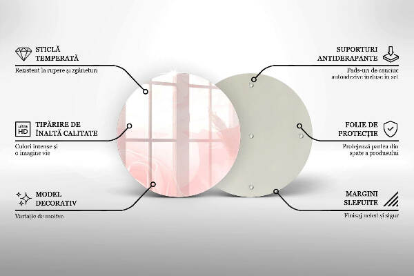 Síri gyertya alátét Pasztell rózsák háttér