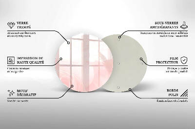 Síri gyertya alátét Pasztell rózsák háttér